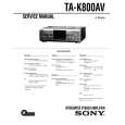 SONY TA-K800AV Manual de Servicio