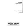 ARTHUR MARTIN ELECTROLUX FE2049W1 Manual de Usuario