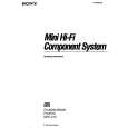 SONY MHC-510 Manual de Usuario