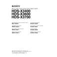 SONY HDS-X3400 Manual de Servicio