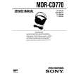 SONY MDRCD770 Manual de Servicio