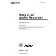 SONY HAR-D1000 Manual de Usuario