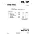 SONY WMEX49 Manual de Servicio