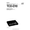 SONY TCD-D10 Manual de Usuario