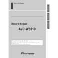 PIONEER AVD-W6010/EW Manual de Usuario