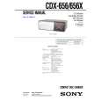 SONY CDX656X Manual de Servicio