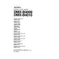 SONY DMX-B4008 Manual de Servicio