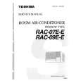 TOSHIBA RAC-09E-E Manual de Servicio