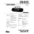 SONY CFD-D12S Manual de Servicio