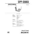 SONY SPPS9003 Manual de Servicio