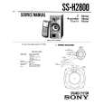 SONY SS-H2800 Manual de Servicio