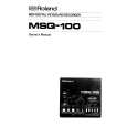 ROLAND MSQ-100 Manual de Usuario