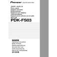 PIONEER PDK-FS03 Instrukcja Obsługi