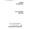 ARTHUR MARTIN ELECTROLUX ASF660-B Manual de Usuario