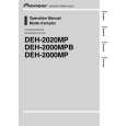 PIONEER DEH-2000MP/X1P/EW5 Manual de Usuario