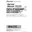 PIONEER DEH-P3630MP/X1P/EW Manual de Servicio