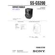 SONY SSGS200 Manual de Servicio