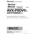 PIONEER AVX-P7650DVD Manual de Servicio