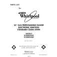 WHIRLPOOL SF3000ERW3 Catálogo de piezas