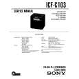 SONY ICFC103 Manual de Servicio