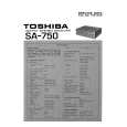 TOSHIBA SA-750 Manual de Servicio