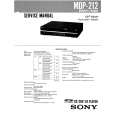 SONY MDP-212 Manual de Servicio