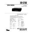 SONY XR6700 Manual de Servicio