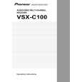 PIONEER VSX-C100-S/NVXU Instrukcja Obsługi
