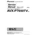PIONEER AVX-P7650TV/ES Manual de Servicio