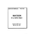 WATSON FA3651 Manual de Servicio