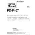 PIONEER PD-F407/WPWXJ Instrukcja Serwisowa