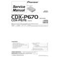 PIONEER CDX-P676 Manual de Servicio