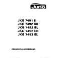 JUNO-ELECTROLUX JKG7492ER Instrukcja Obsługi