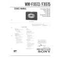 SONY WMFX615 Manual de Servicio