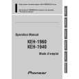 PIONEER KEH-1960/XM/EW Manual de Usuario