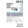 SONY DSCP73 Instrukcja Serwisowa