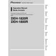 PIONEER DEH-1820R/XU/EW Instrukcja Obsługi