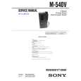 SONY M540V Instrukcja Serwisowa