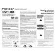 PIONEER DVR-104Z/BXV Manual de Usuario