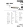 SONY RDRGX7 Service Manual