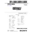 SONY XR-L500X Instrukcja Serwisowa