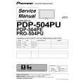 PIONEER PDP-504PG/TLDFR Instrukcja Serwisowa