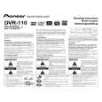 PIONEER DVR-110SV/KBXV/5 Instrukcja Obsługi