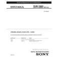 SONY SVR-3000 Manual de Servicio