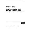 AEG Lavatherm 400 Manual de Usuario
