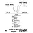 SONY CPD-220VS Manual de Usuario