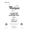 WHIRLPOOL MW8650XS5 Catálogo de piezas