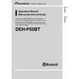 PIONEER DEH-P55BT/XN/EW5 Manual de Usuario