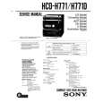 SONY HCD-H771 Manual de Servicio