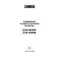 ZANUSSI ZCM560NW Manual de Usuario